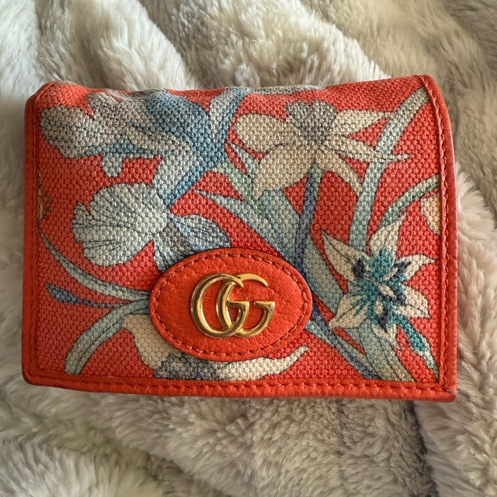 Floral Gucci Canvas Wallet (limited edition)